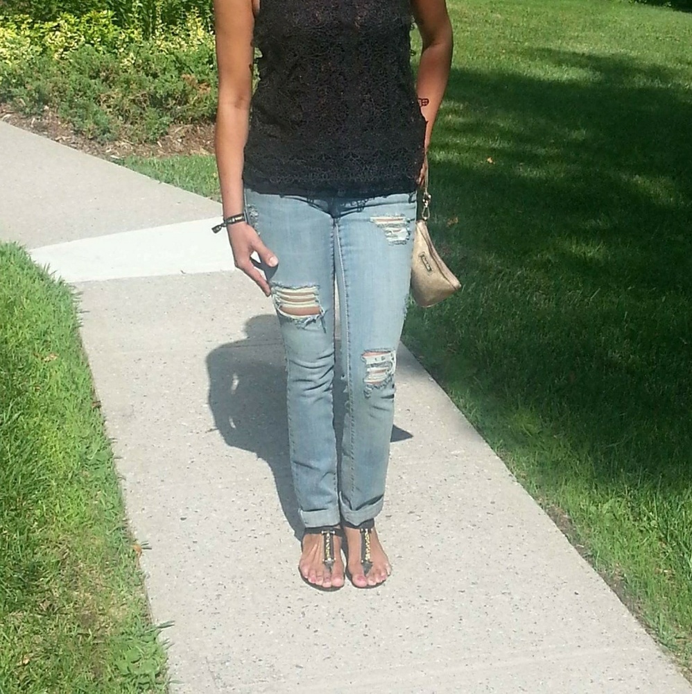 Jessica Simpson Distressed Jeans - Picture 1 of 8
